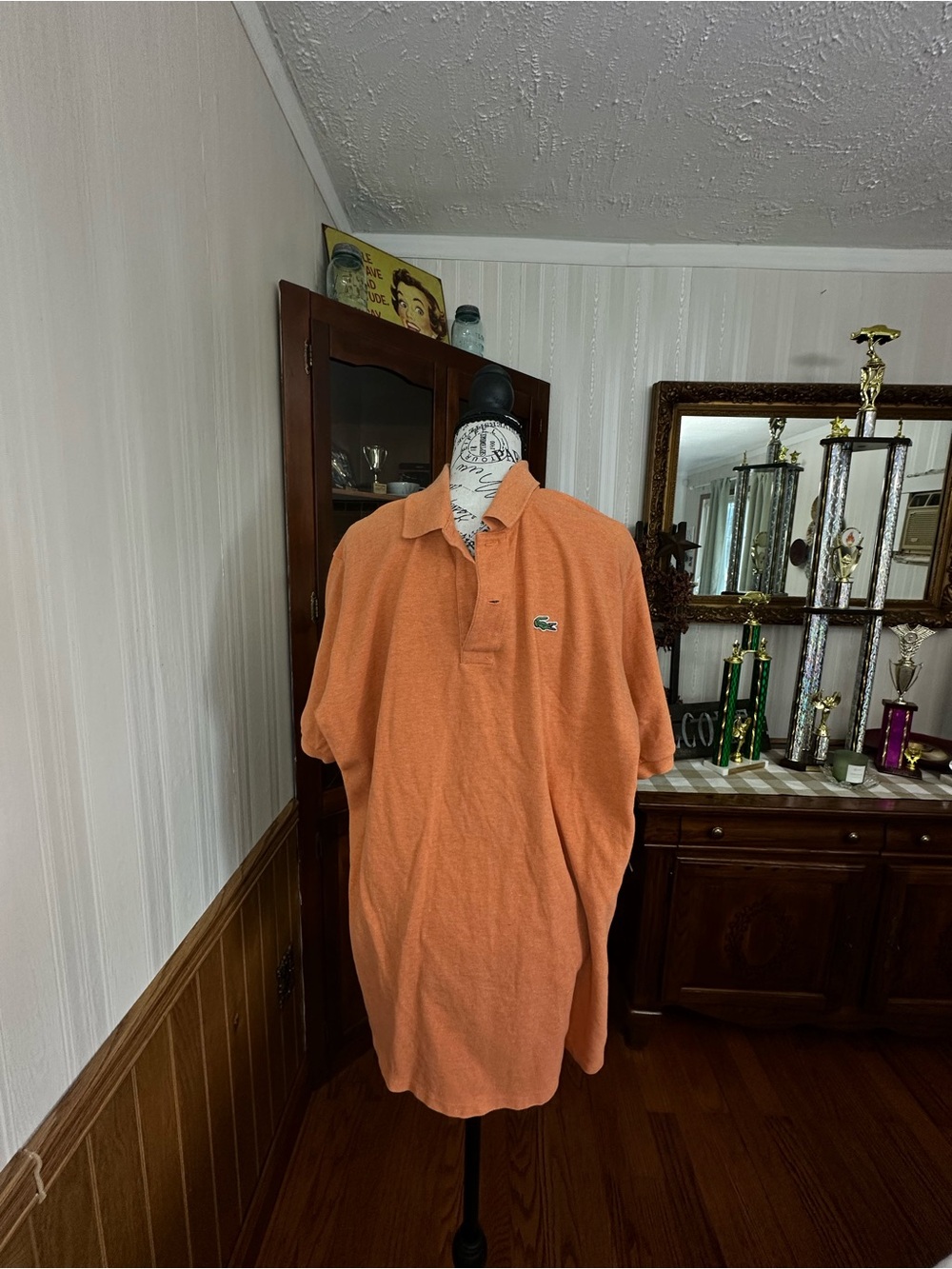 Lacoste Orange Men's Short-Sleeve Polo